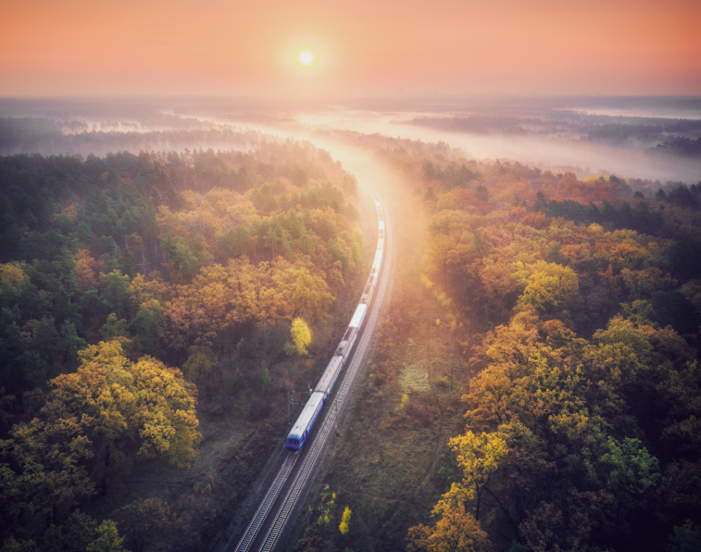 Train travel can be a more sustainable option